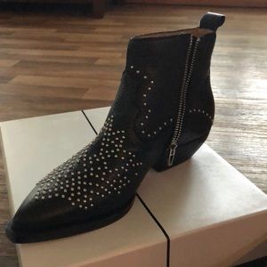 Black studded Dolce Vita booties